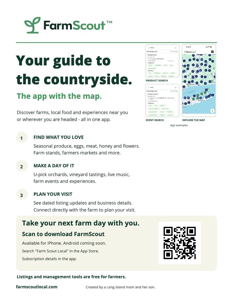 FarmScout new york plan your visit poster